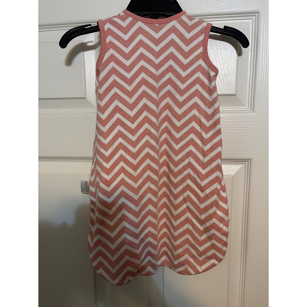 Yoofoss Baby Sleep Sack 0-6 Months Peach White Chevron Cotton Wearable Blanket
